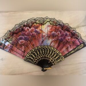Colorful Lace Hand Fan